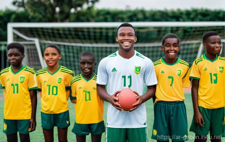 가봉 내 육상 스포츠 발전 - **Prompt:** A dynamic, wide shot of a cutting-edge multi-purpose sports stadium in Gabon, designed w...